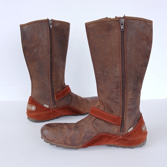 Merrell Haven Autumn Leather Boots Size 8 - Picture 3 of 6